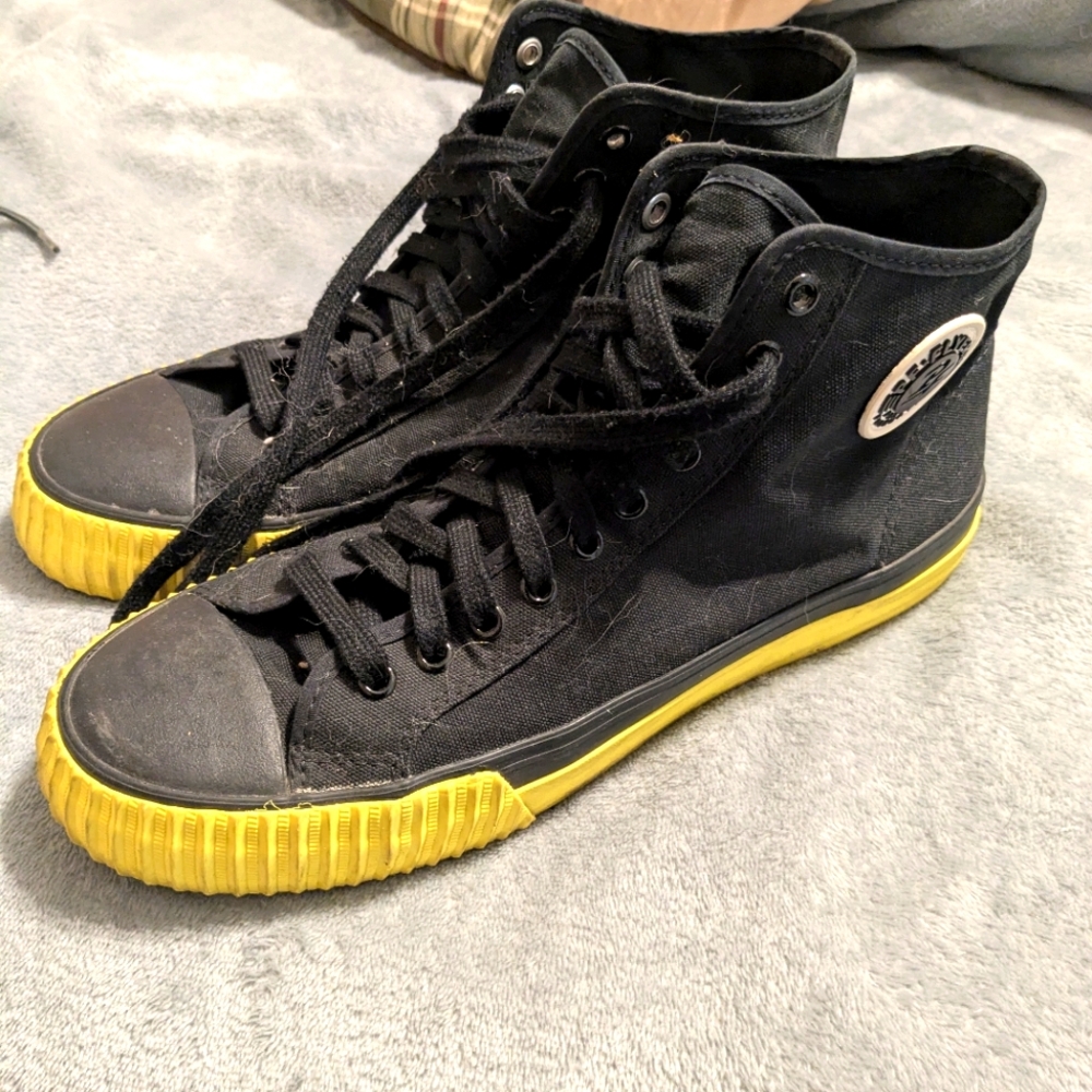 Pf Flyers Center Hi Black Yellow mens 11 Retro